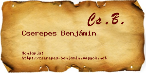 Cserepes Benjámin névjegykártya